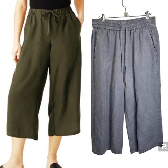 Eileen Fisher Slouchy Wide Leg Pants Women’s S Gray Minimalist‎ Mature - Picture 1 of 6